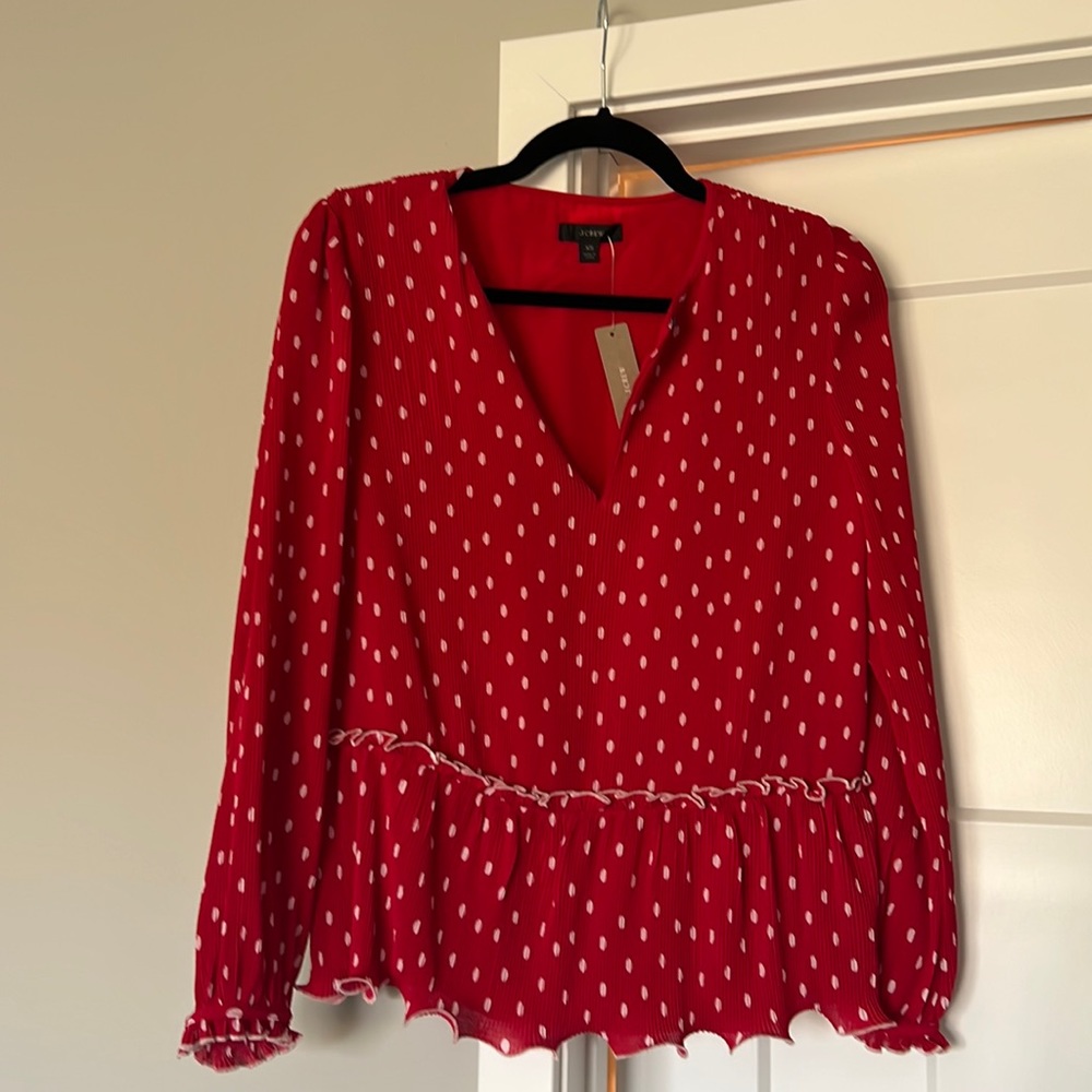 NWT J.Crew Red Top